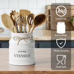 Barnyard Designs utensil holder countertop display in modern farmhouse kitchen