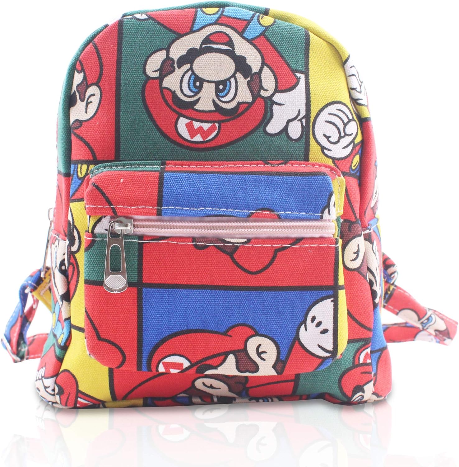 Finex Mario with hat all over print small nylon bag front view