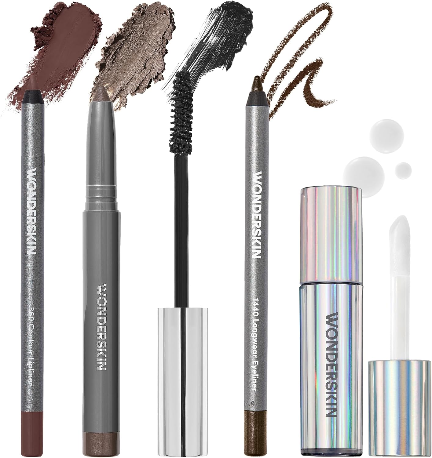 Wonderskin 90's Girl Makeup Set front view featuring eyeshadow and liner