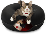 Cattasaurus Peekaboo Cat Cave Donut for Multiple & Large Cats up to 30-45 lbs, 3-in-1 Self Warming Cat Bed, Tunnel & Scratcher for Indoor Cats, Washable & Detachable Small Dog Bed (Light Gray, Large) - Image 14