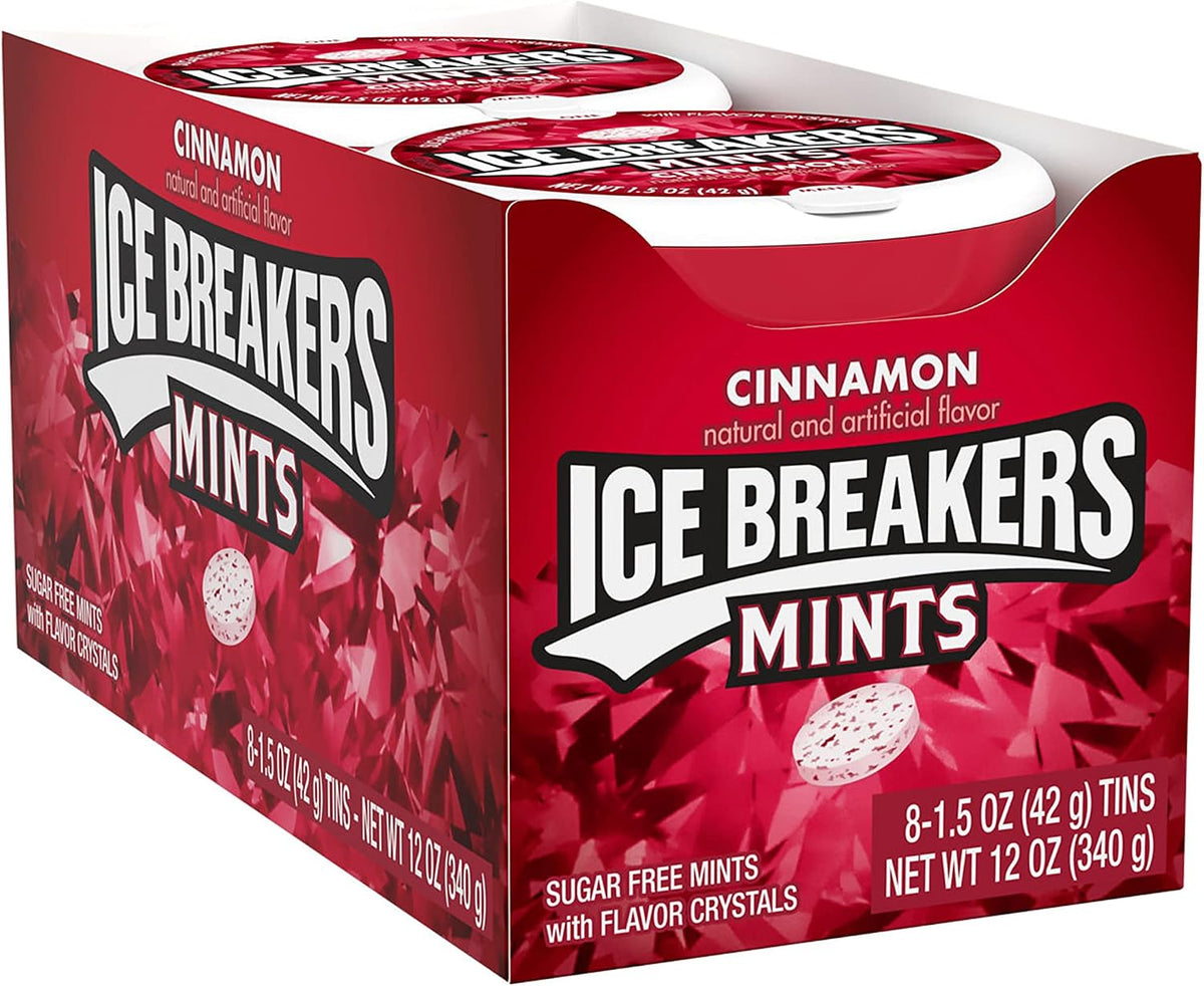 Ice Breakers Cinnamon Sugar Free Mints Tins, 1.5 oz (8 Count) - Image 3