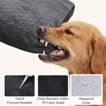 Close up of tear resistant fabric on Gasur dog bed