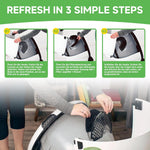 Premium odor neutralizing carbon filter sheets laid out in a full set assembly
