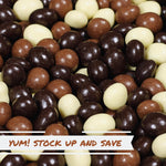 Premium roasted espresso beans with kosher dairy chocolate coating