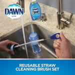 Dawn flexible wire straw cleaners close up