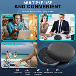 Pyle conference speakerphone displayed inside protective carrying case
