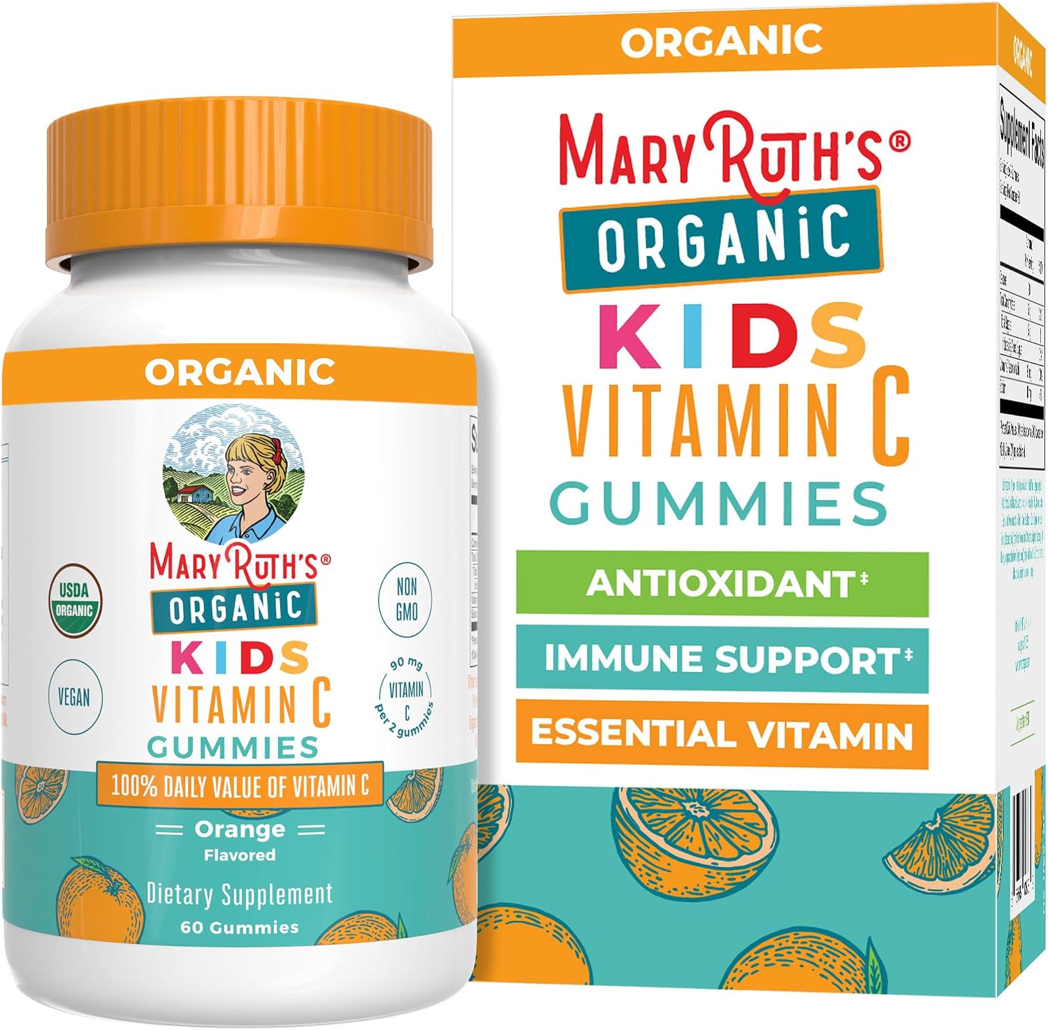 MaryRuth Organics Kids Vitamin C Gummies bottle front view