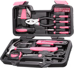 CARTMAN 39-Piece Household Tool Set, Yellow Hand Kit With Storage Case | Complete assortment for home repairs, DIY projects, furniture setup, crafting, and daily household fixes in toolbox. - Image 10