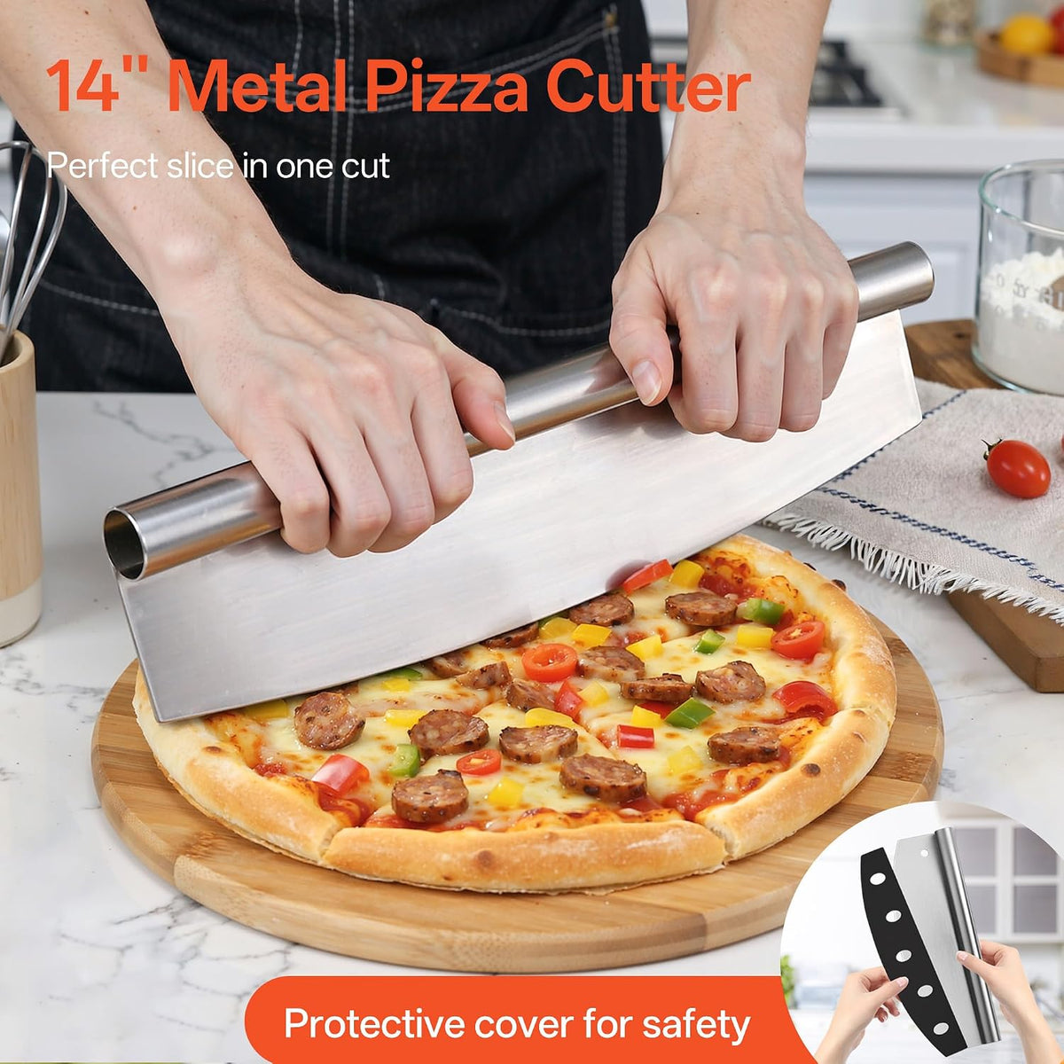 Leteuke aluminum pizza peel folded for compact kitchen storage