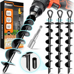 Pamazy ground anchors front view packaging and pieces