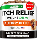 StrellaLab Dog Allergy Relief & Anti Itch Support Chews w/Omega 3: Real Ingredients, Real Taste! Skin & Coat Immune Supplement w/Fish Oil, Pumpkin & Enzymes - Developed by Experts - Made in USA -120Ct - Image 15