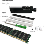 EZDIY-FAB ARGB RAM cooling kit packaging and accessories layout