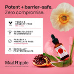 Mad Hippie Vitamin A Serum bottle with professional skincare background