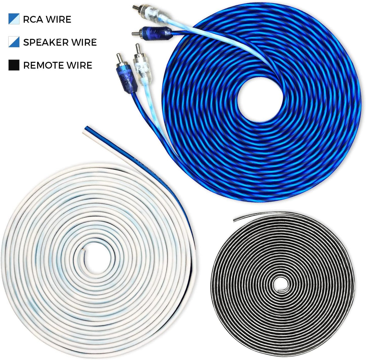 CT Sounds car audio amplifier installation kit RCA cables and fuse holder