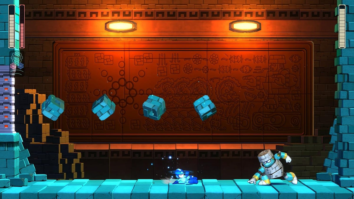 Mega Man 11 promotional artwork featuring the iconic blue bomber