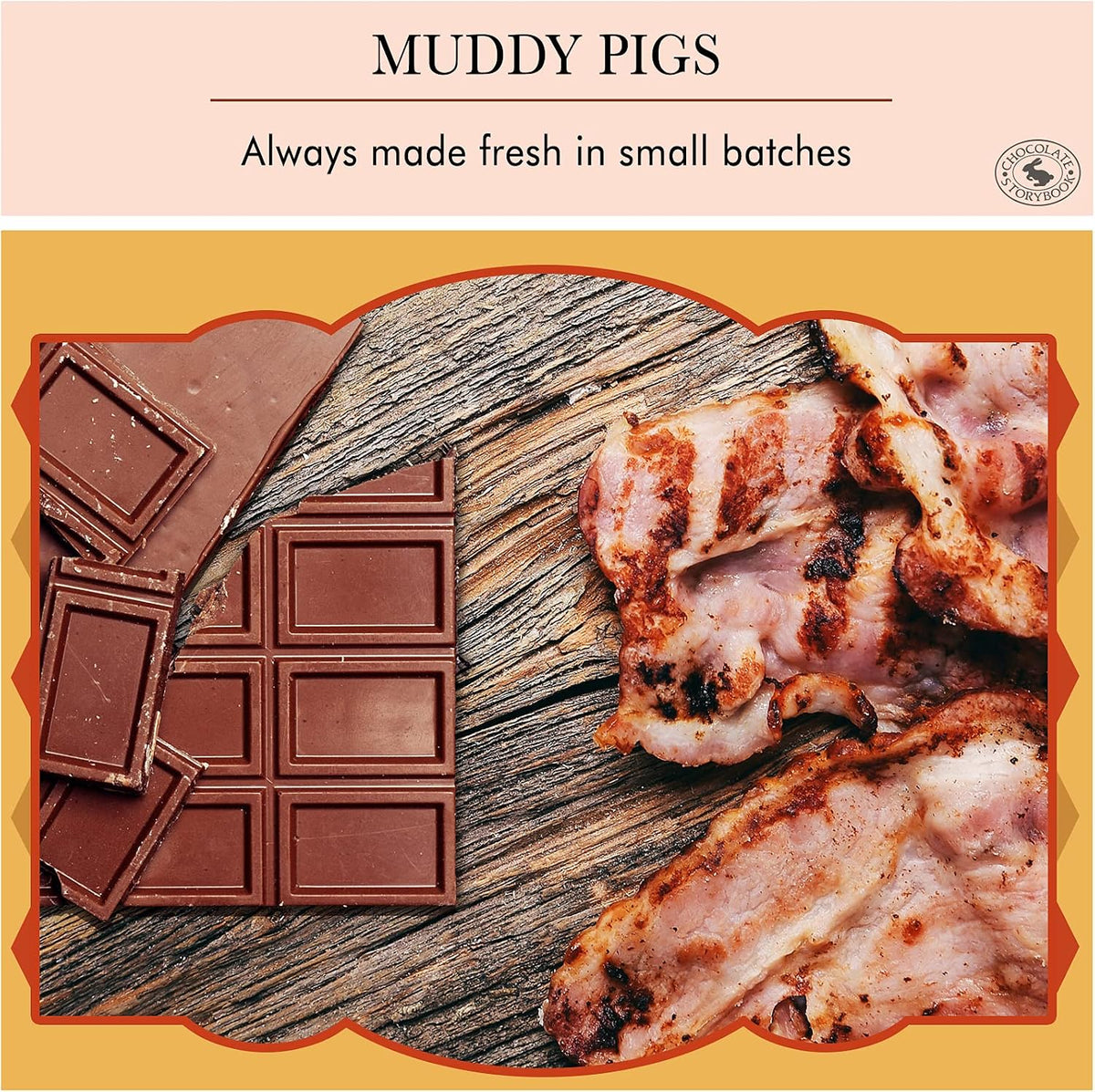 Authentic USA imported Chocolate Storybook bacon snacks