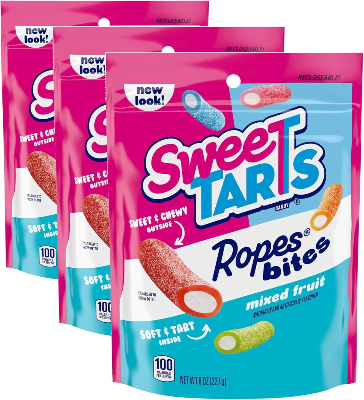 SweeTARTS Mini Chewy Candy, Mixed Fruit Flavors (Cherry, Grape, Lemon, Apple & Orange), Sweet & Tart Chewy Candy, 12 oz Bag - Image 10