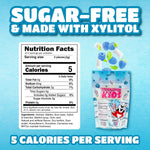 Bubblegum Kids sugarless xylitol chewing gum nutrition facts panel