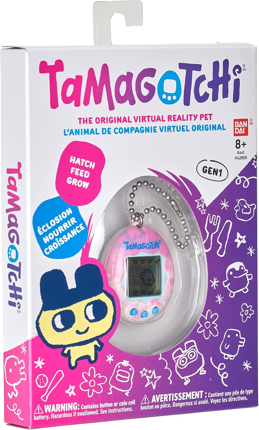 Tamagotchi original sakura side profile angle