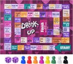 NETANICO drinking board game front view with leather mat