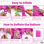 KatchOn giant number 3 balloon with ribbon