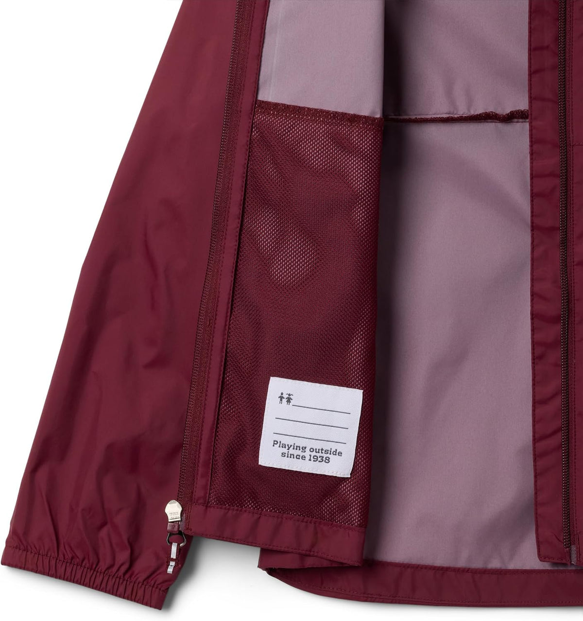 Columbia youth jacket elastic cuff close up