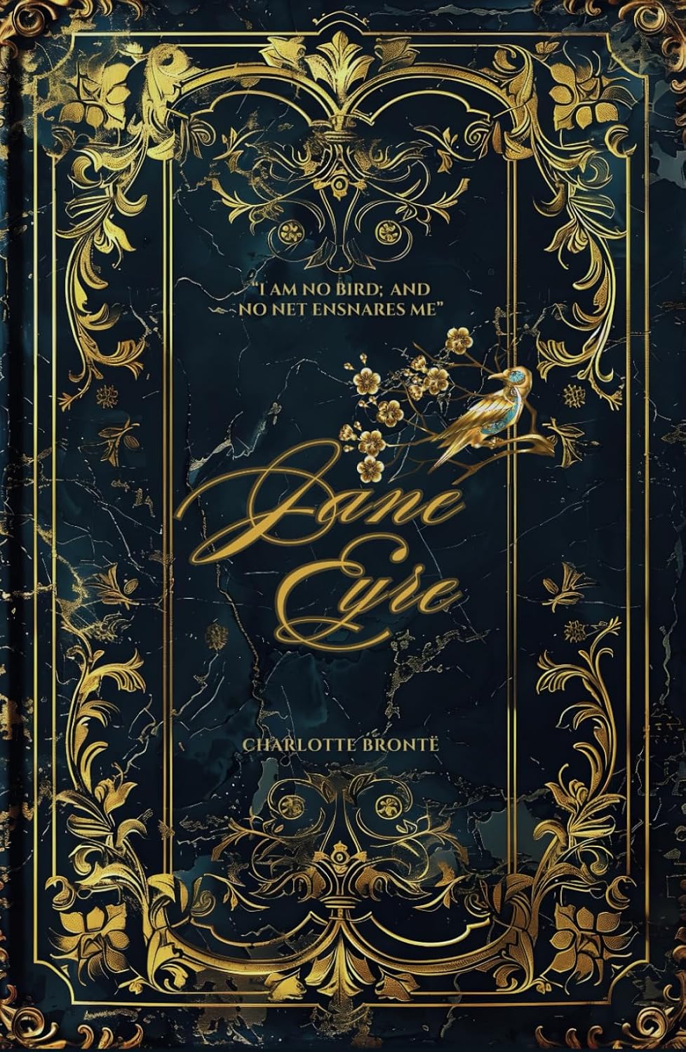 Elderwand Editions Jane Eyre hardcover front view with gold foil