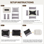 Internal structure of shredded foam and fiber filling for pet bed