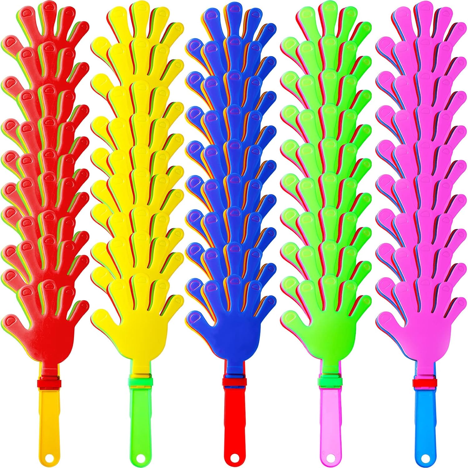 Sratte 80 pieces hand clappers front view for party events