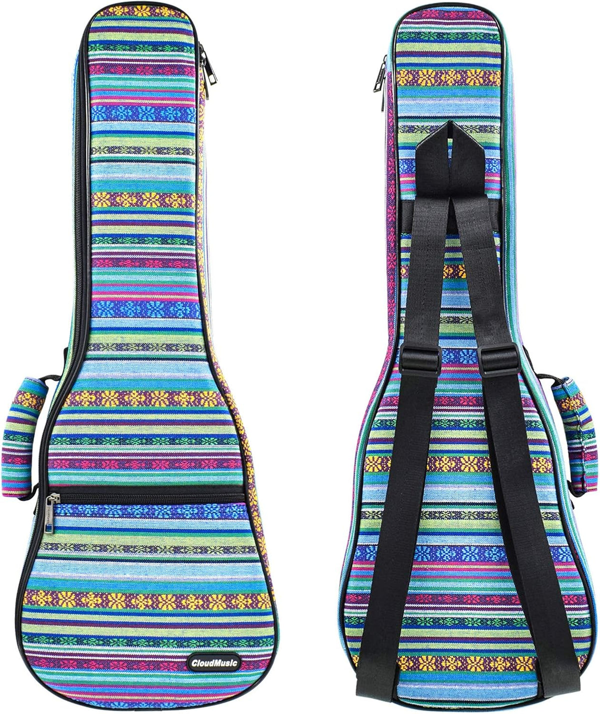 Cloudmusic pink purple ukulele case lifestyle travel display