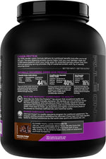 Rule 1 chocolate fudge casein protein powder scoop serving size view
