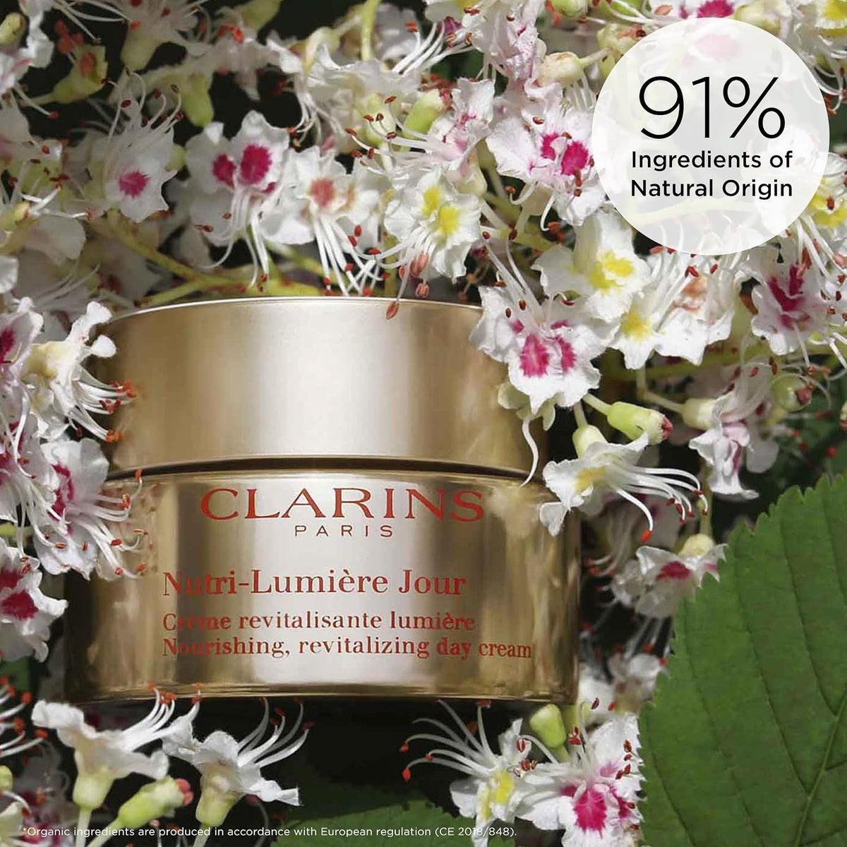 Clarins Nutri-Lumiere Day Cream ingredient highlights and botanical extracts