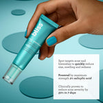 Bliss Clarifying Gel Cleanser bottle with pump dispenser showing clear formula texture.