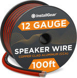 InstallGear 12 gauge speaker wire 100ft spool front view