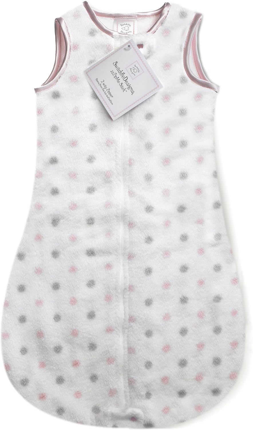 SwaddleDesigns plush sleeping sack front view wearable blanket