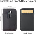 Krozur pocket notebook cover showing YKK zipper detail