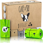 G.A.S certified home compostable dog poop bags front view packaging box
