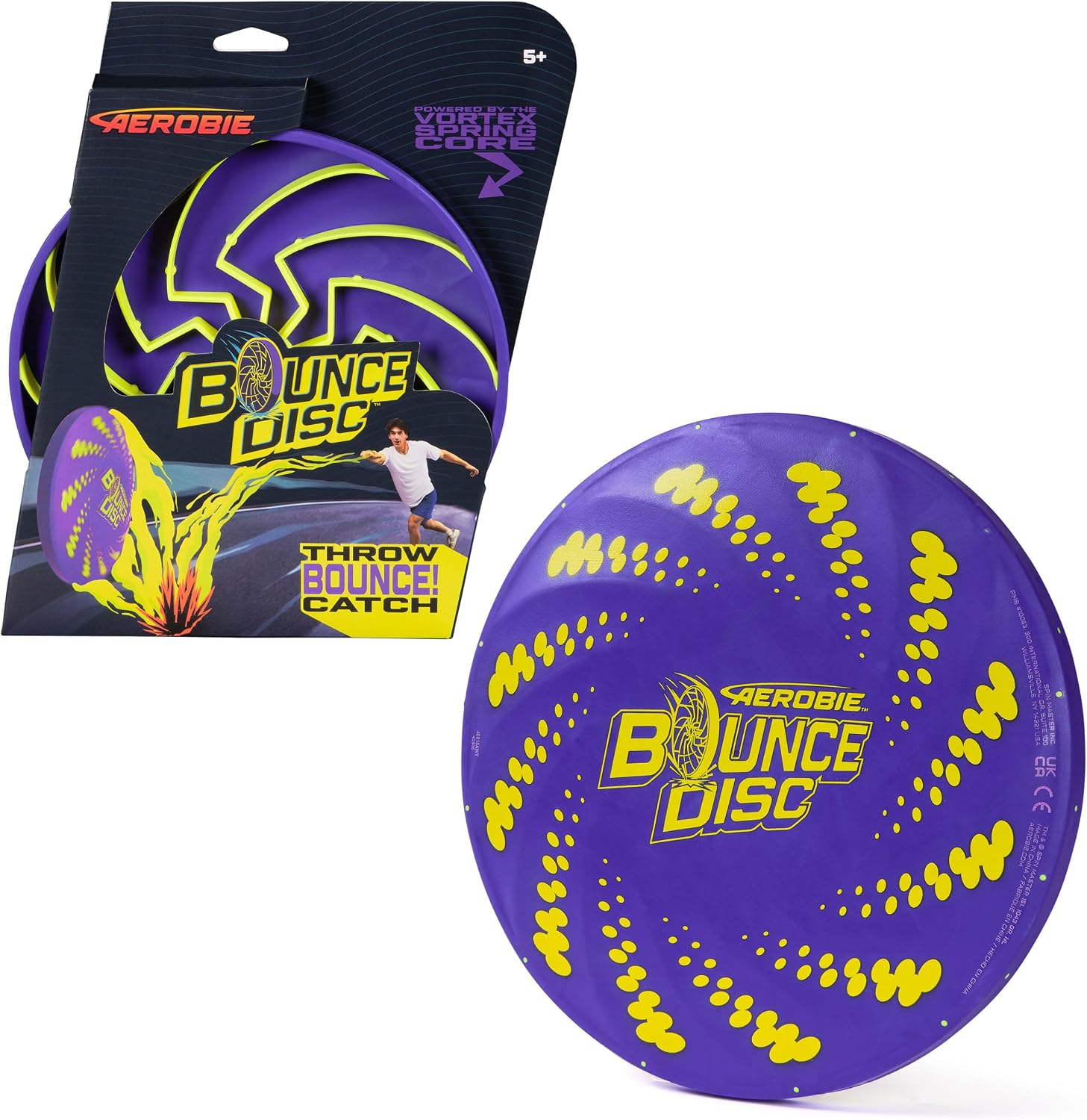 Aerobie bounce disc front view outdoor toy