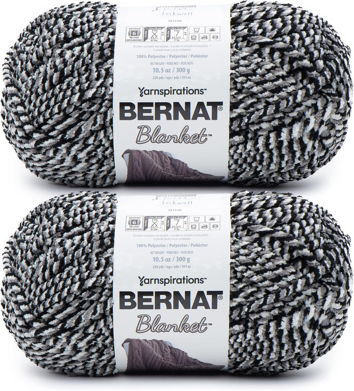 Bernat blanket yarn inkwell front view packaging
