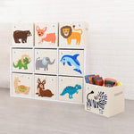 CLCROBD 13 inch storage basket filled with children items