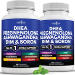 New Age DHEA Pregnenolone Nutrient Blend front bottle label view