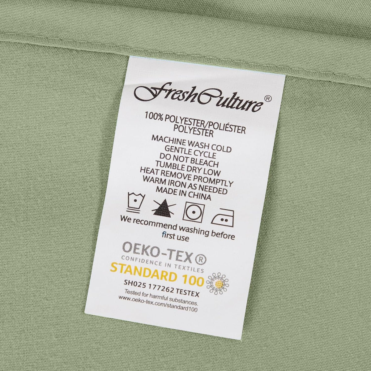 OEKO-TEX certified bedroom bedding item