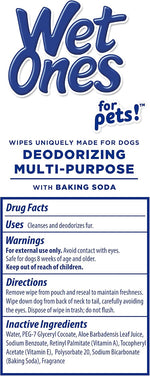 Wet Ones pet wipes for dander and dirt removal