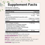 Micro Ingredients Multi Collagen Capsules supplement facts label