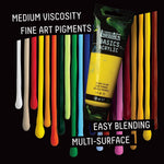 Liquitex acrylic paint tube cap and nozzle closeup