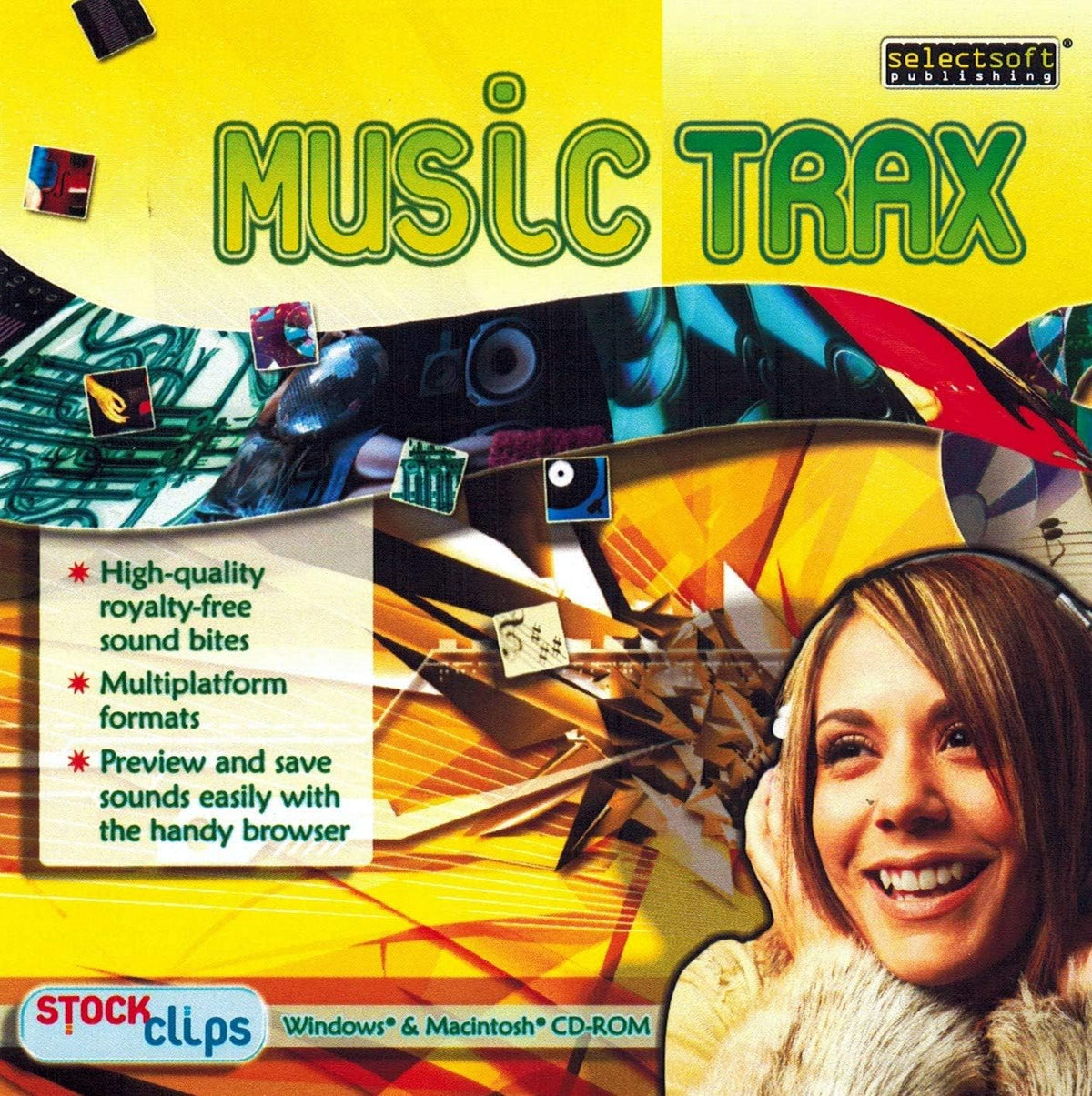 Selectsoft Music Trax front cover retail jewel case design