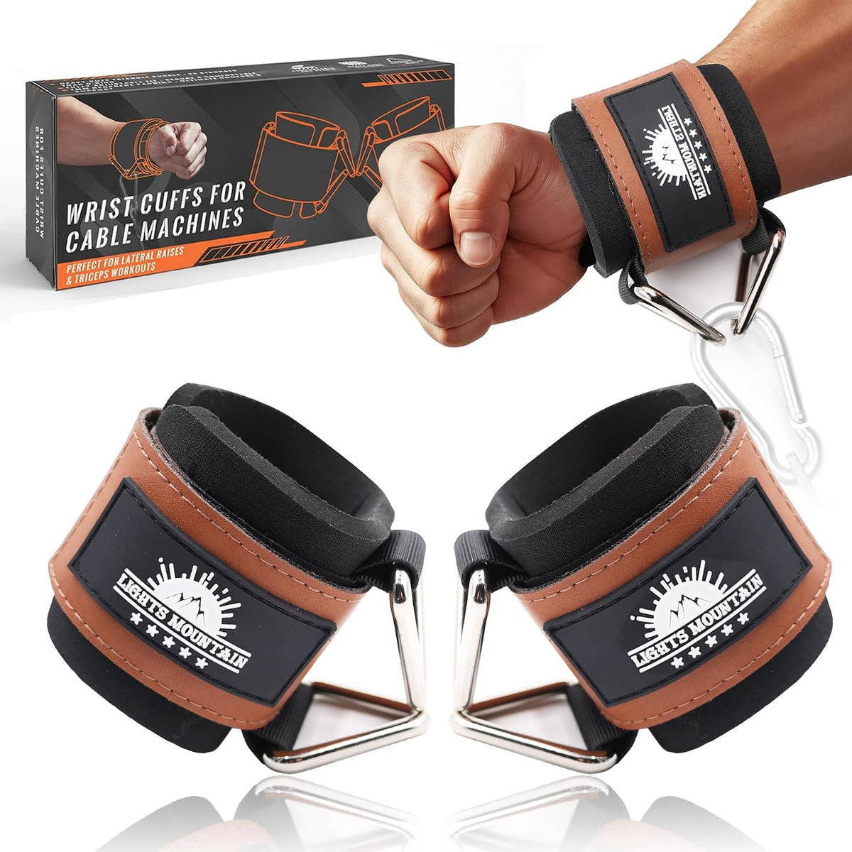 Packaging and complete set of Lights Mountain cable cuffs