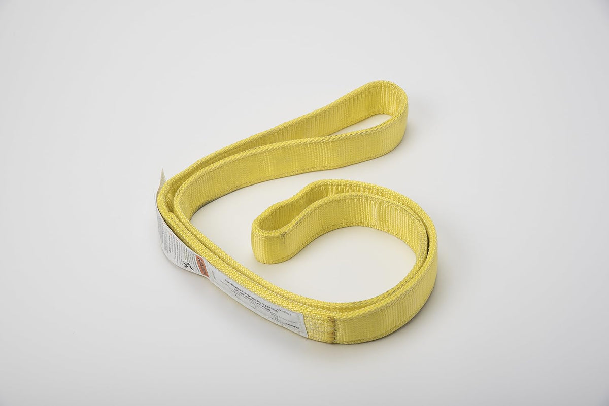 Durabull 2 inch nylon flat eye lifting sling label detail