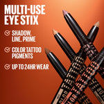 Maybelline 3-in-1 eye makeup stick with cap removed