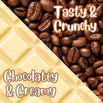 It's Delish White Chocolate Covered Espresso Beans bulk packaging two pounds imported snack